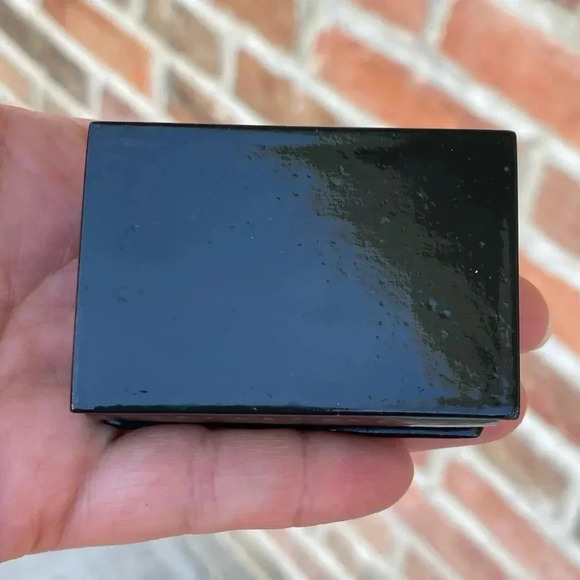 Vintage Russian Painted Lacquer Hinged Lid Box Red Interior - Picture 3 of 4